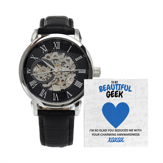 Beautiful geek - I'm so glad - Openwork Watch