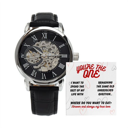Love - I want to spend - Openwork Watch