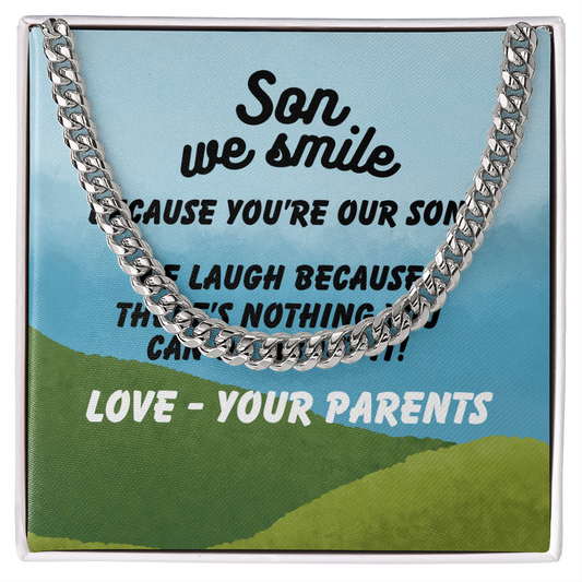 Son - Son we smile - Cuban Link Chain