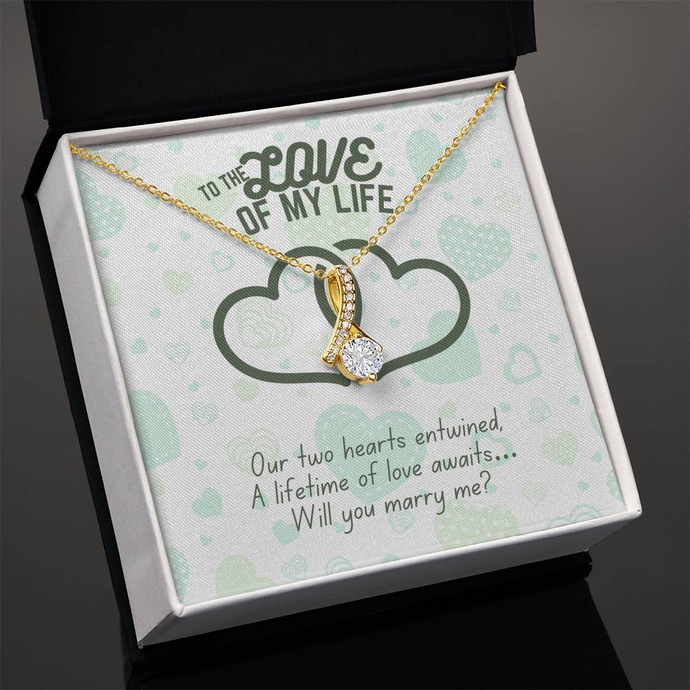 To the love of my life - Our two hearts - Alluring Beauty Necklace