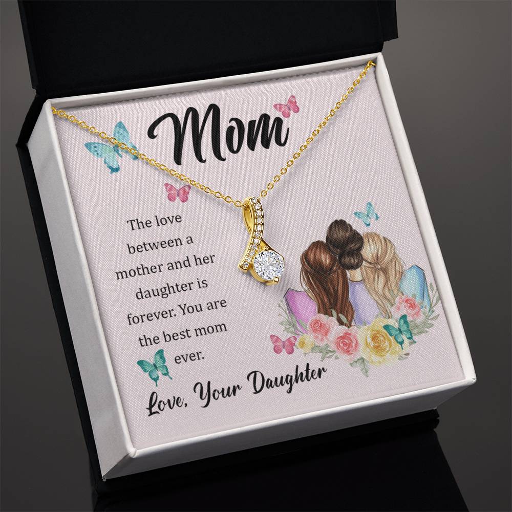 To Mom - The love between - Alluring Beauty Necklace