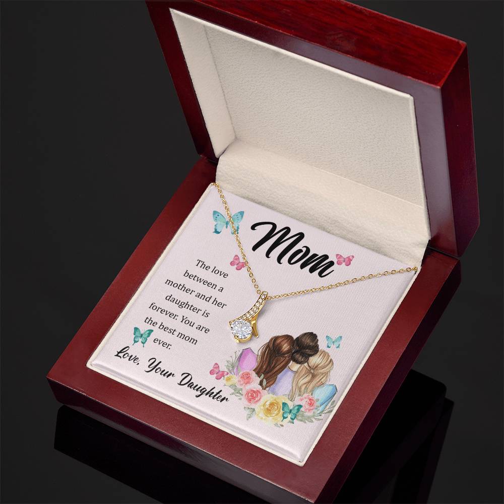 To Mom - The love between - Alluring Beauty Necklace