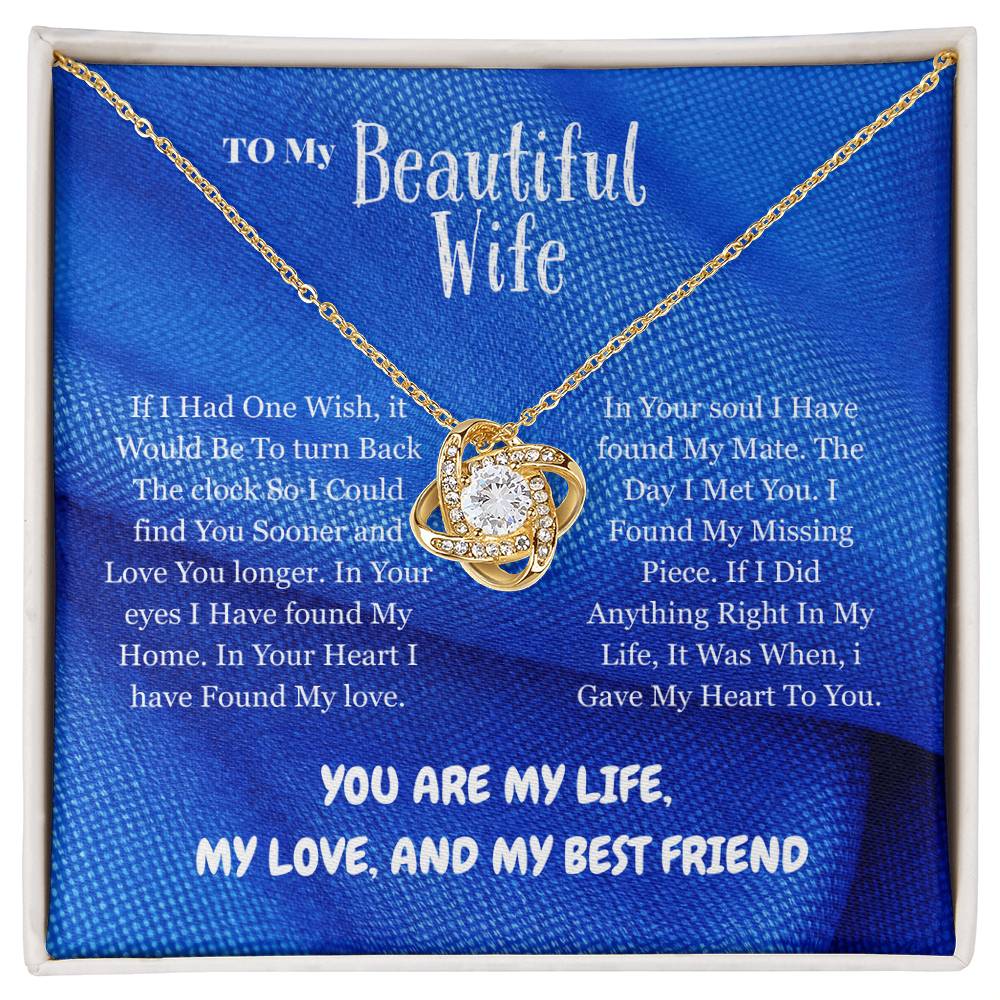 Wife - If I Had - Love Knot Necklace