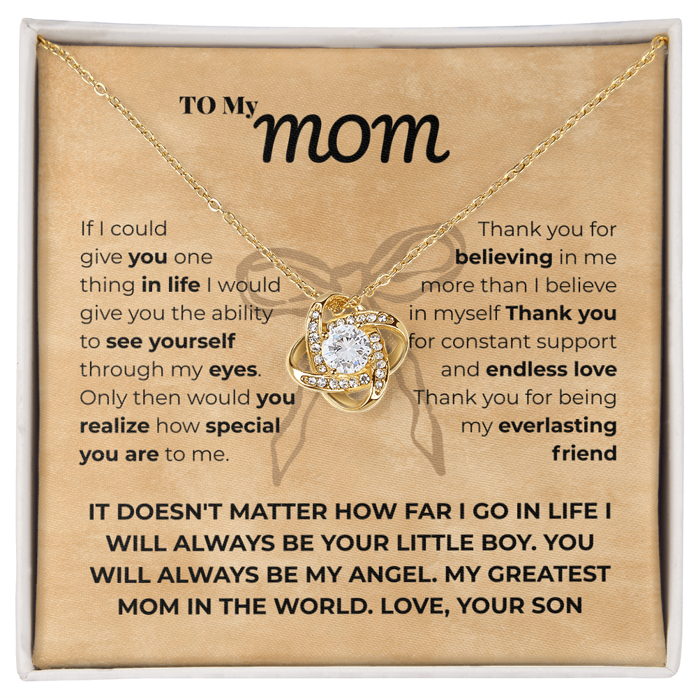 Mom - If I could - Love Knot Necklace