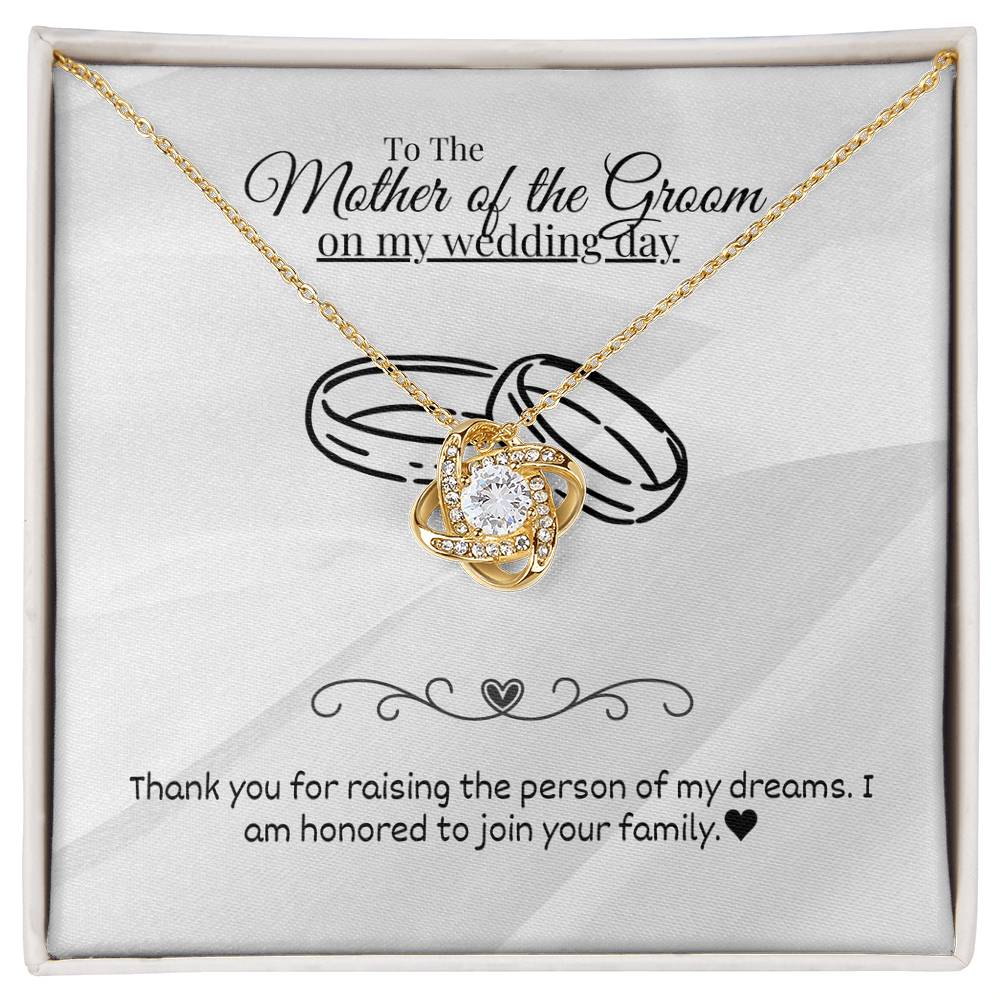 Mother of the Groom - Join your family - Love Knot Necklace