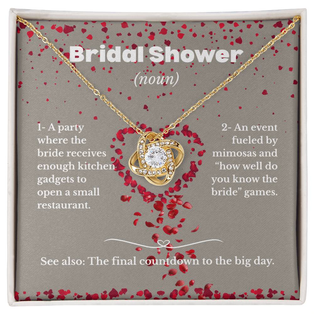 Bridal Shower - Definition - Love Knot Necklace