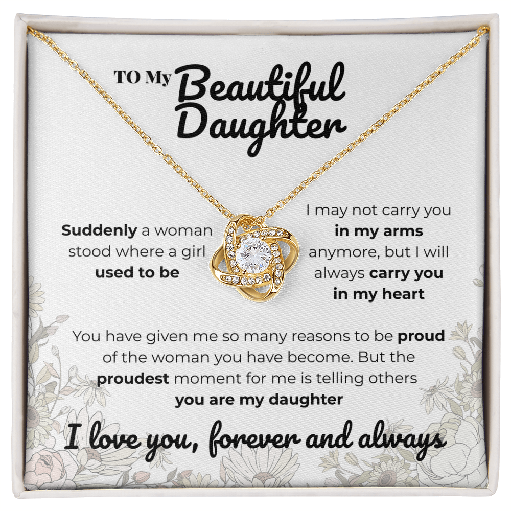 daughter - Suddenly - Love Knot Necklace