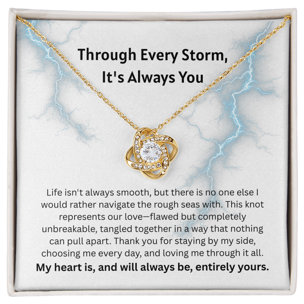The "It's Always You" Reassurance Interlocking Knot Necklace