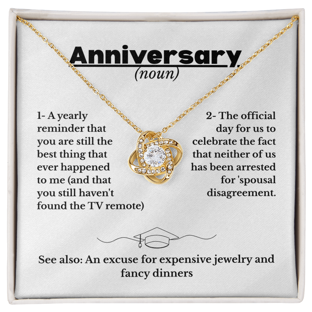 Anniversary - Definition - Love Knot Necklace