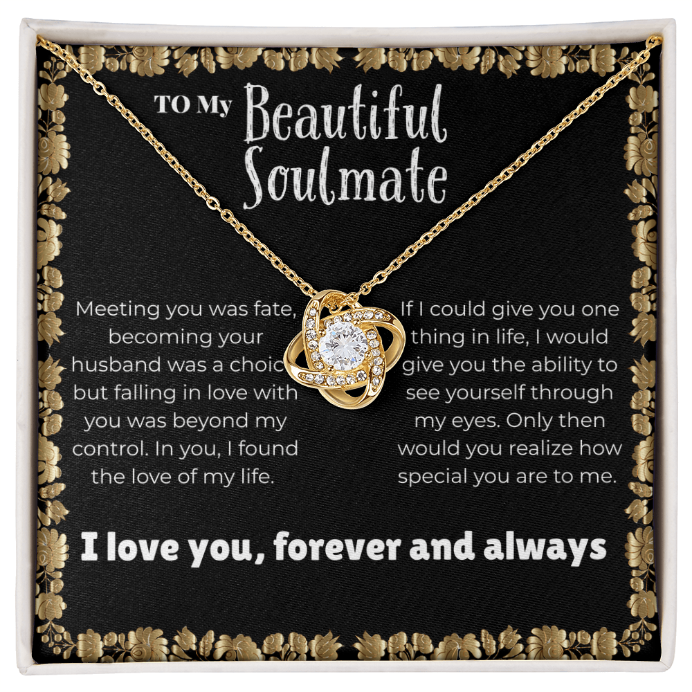 Soulmate - Meeting you - Love Knot Necklace