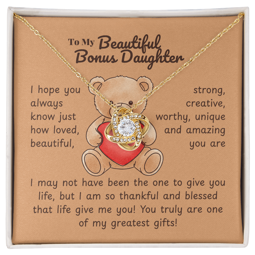 Step daughter - I hope - Love Knot Necklace