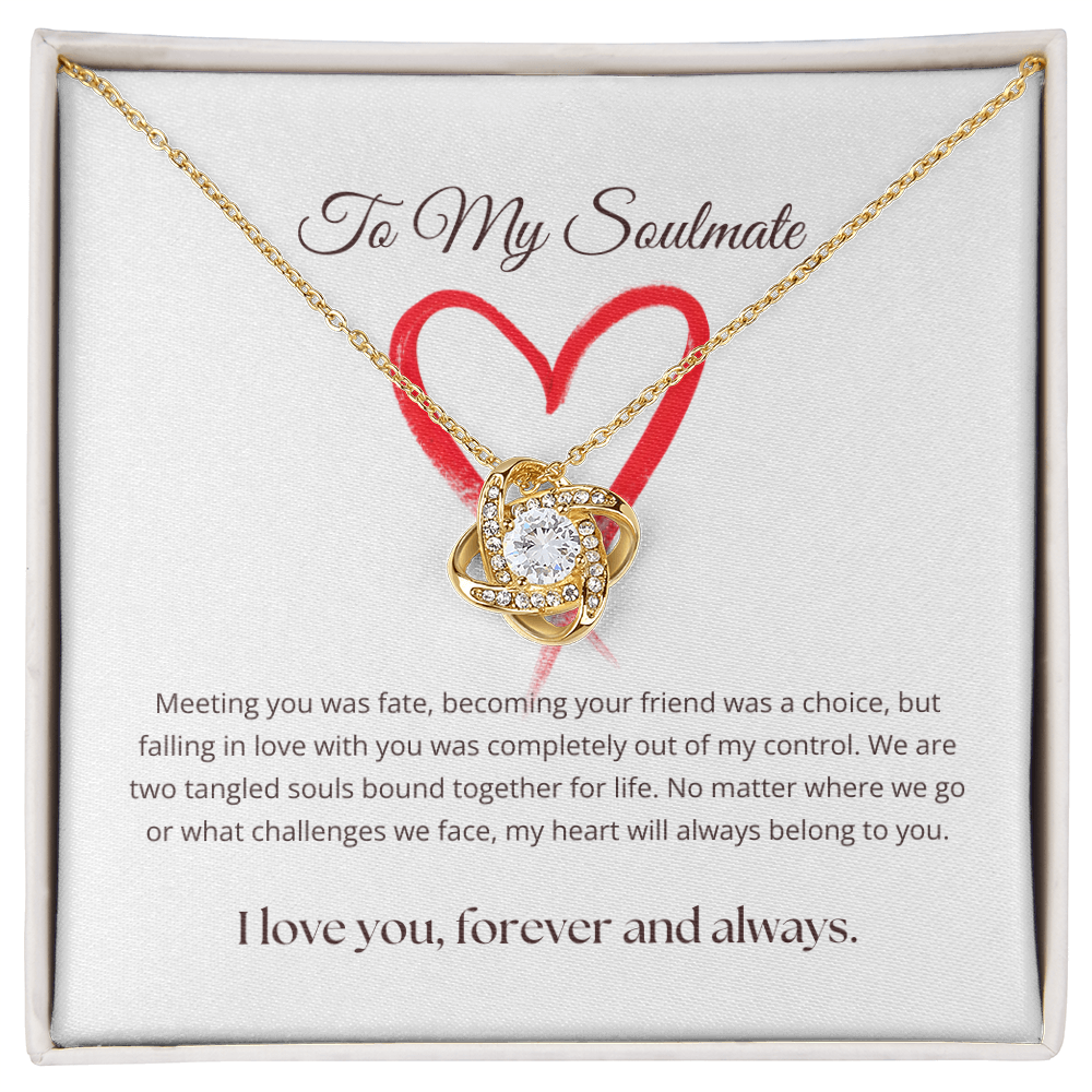 The "Eternal Soulmate" Love Knot Pendant Necklace