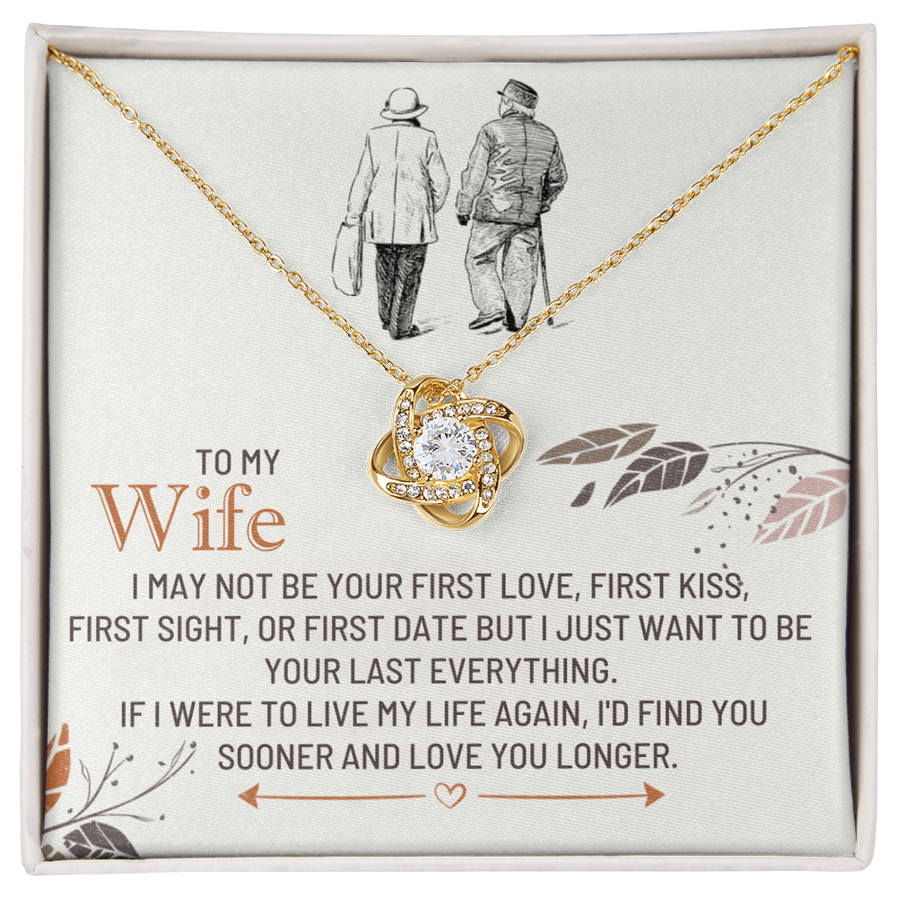 Wife - I MAY NOT - Love Knot Necklace