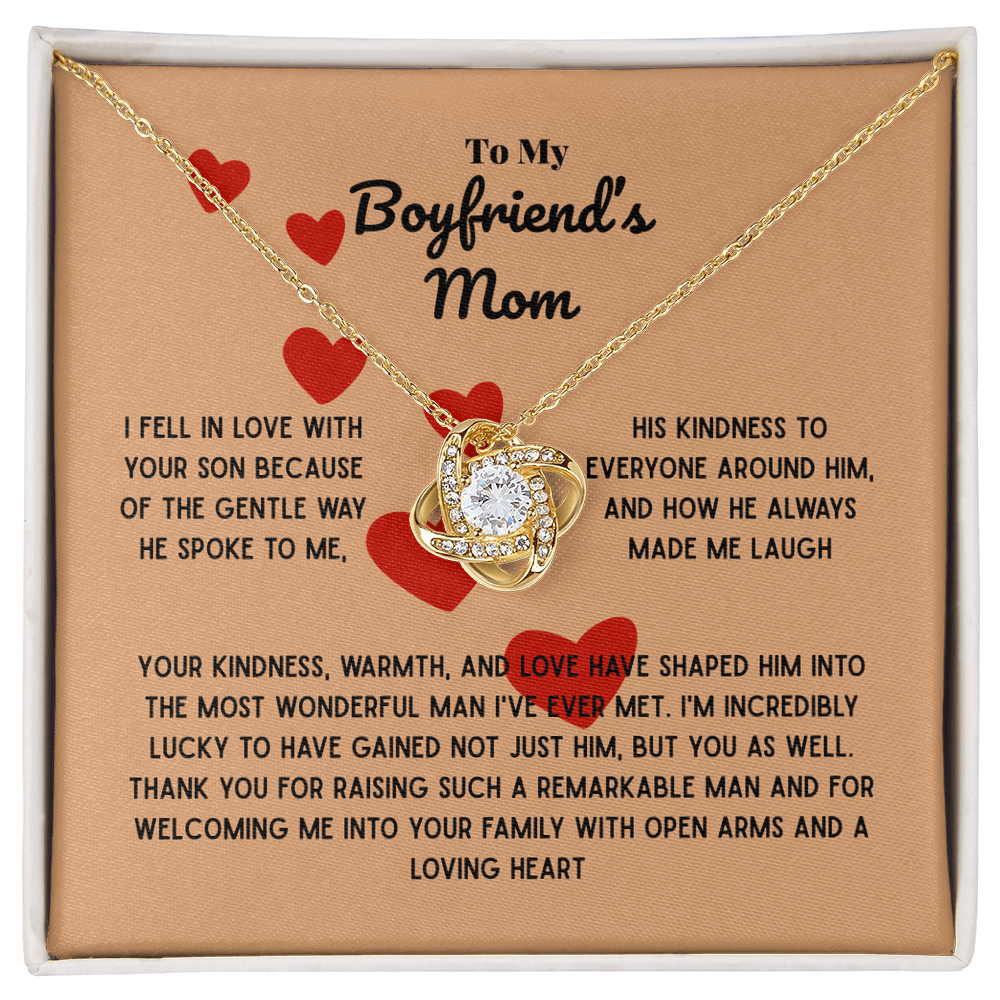 Boyfriend mom - I fell in love - Love Knot Necklace
