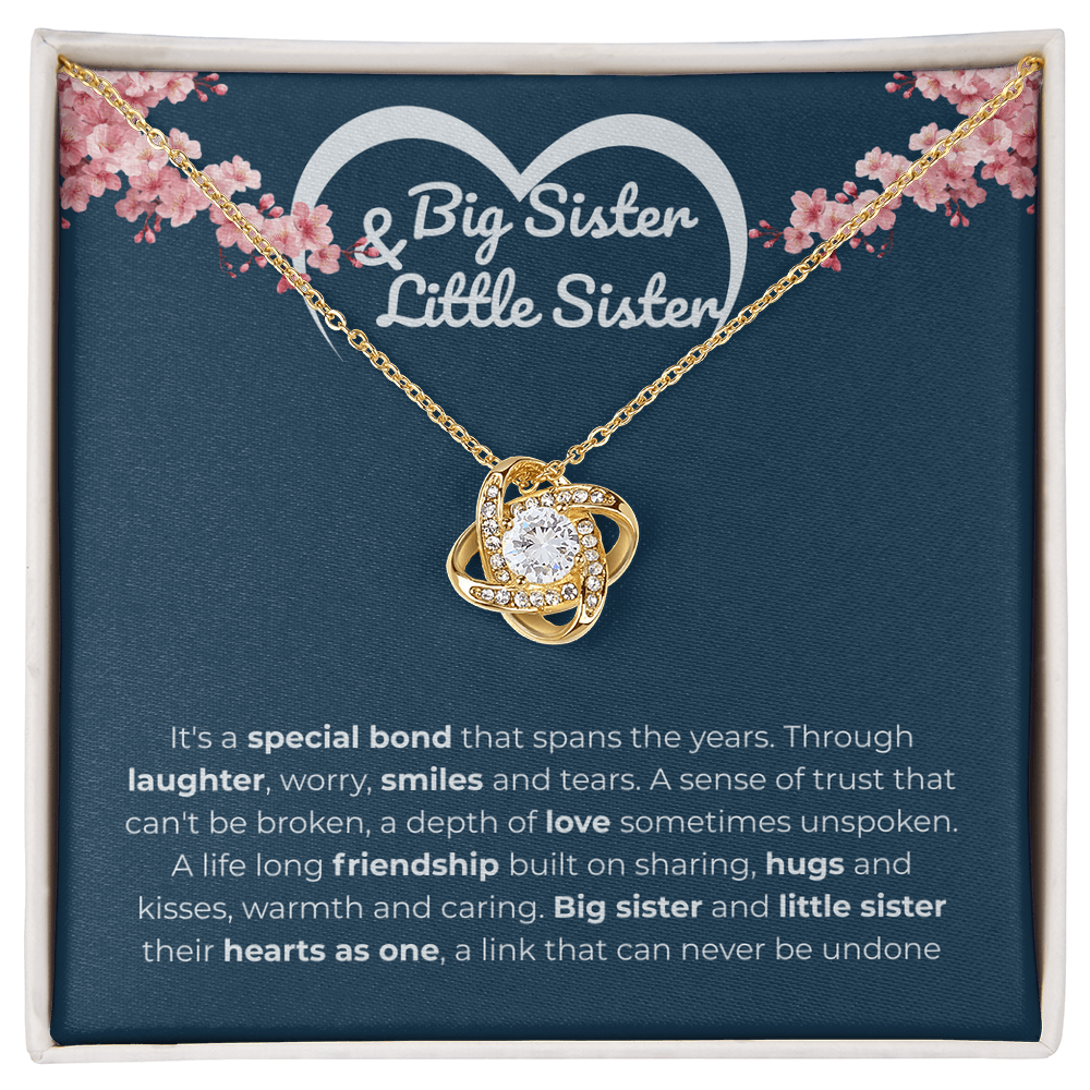 Sister - It's a special bond - Love Knot Necklace