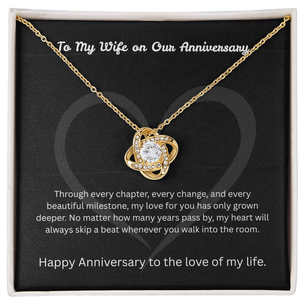 The "Forever Vows" Anniversary Interlocking Knot Necklace