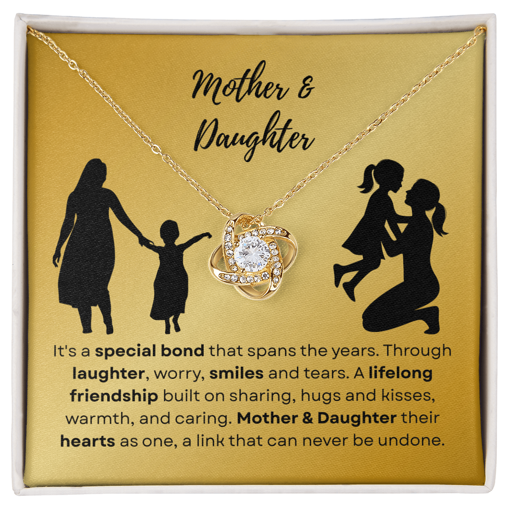 mother daughter - It's a special bond - Love Knot Necklace