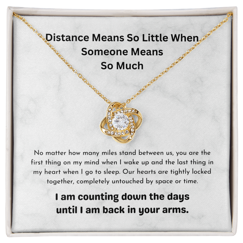 The "No Distance Can Break Us" Interlocking Knot for Long Distance