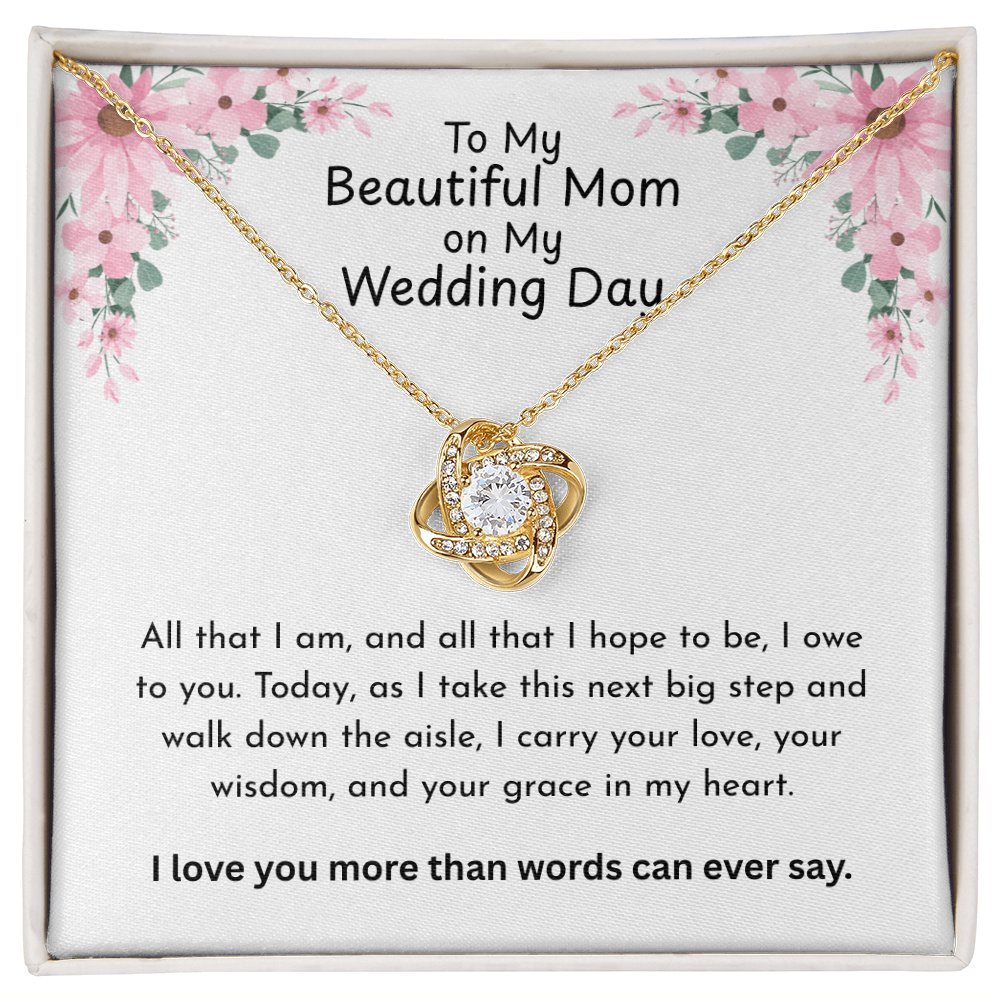 The "Wedding Day Legacy" Interlocking Love Knot Necklace for Mom