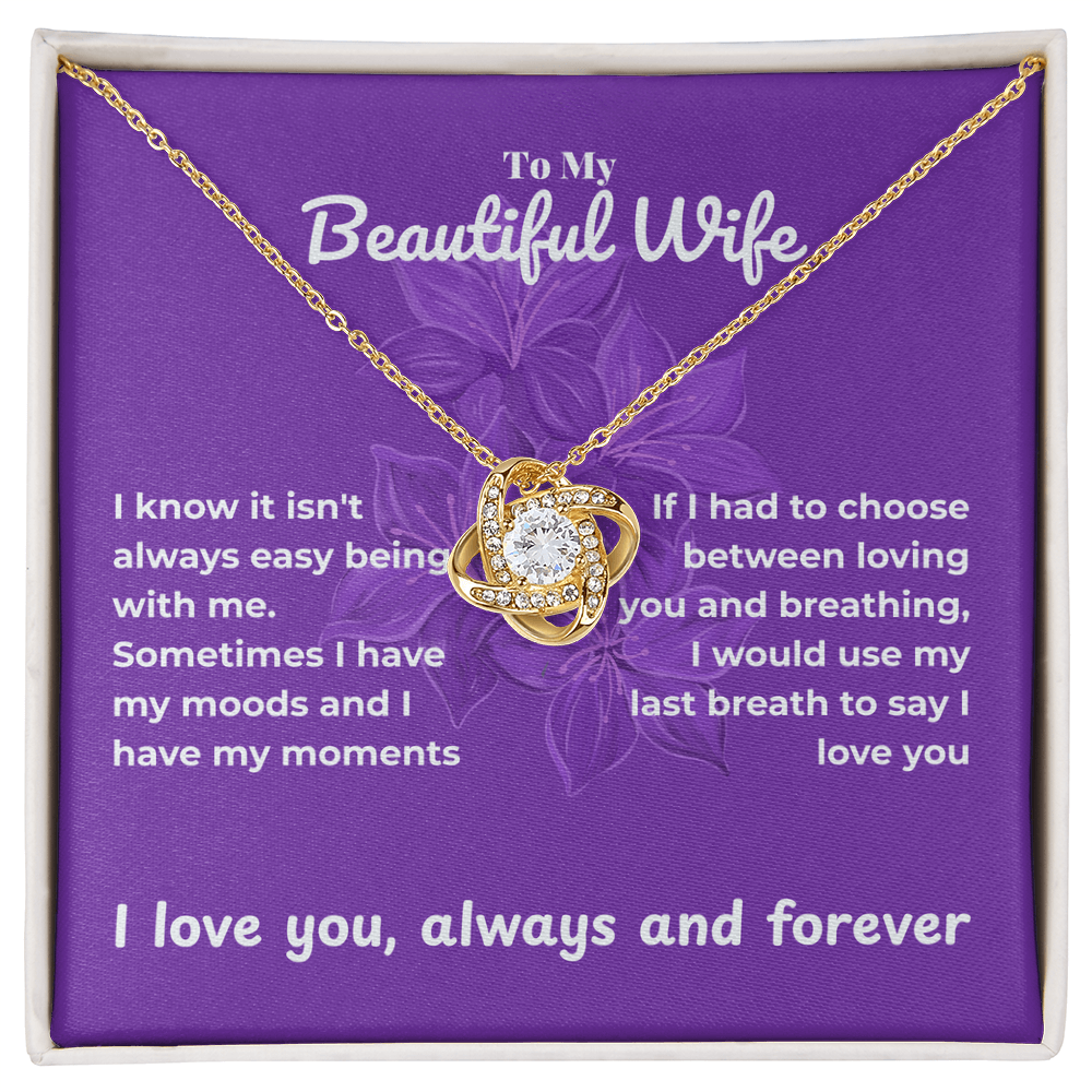 Wife - I know - Love Knot Necklace