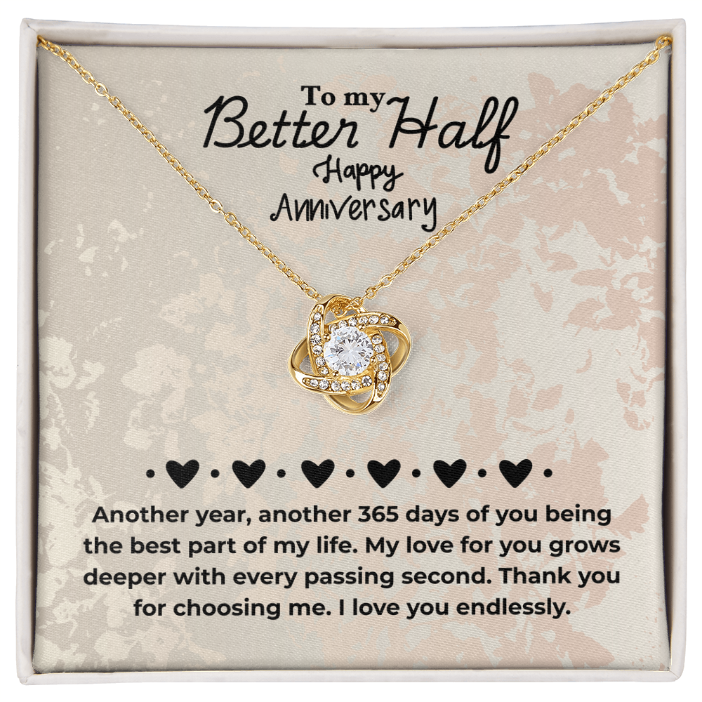Better Half - Another year - Love Knot Necklace