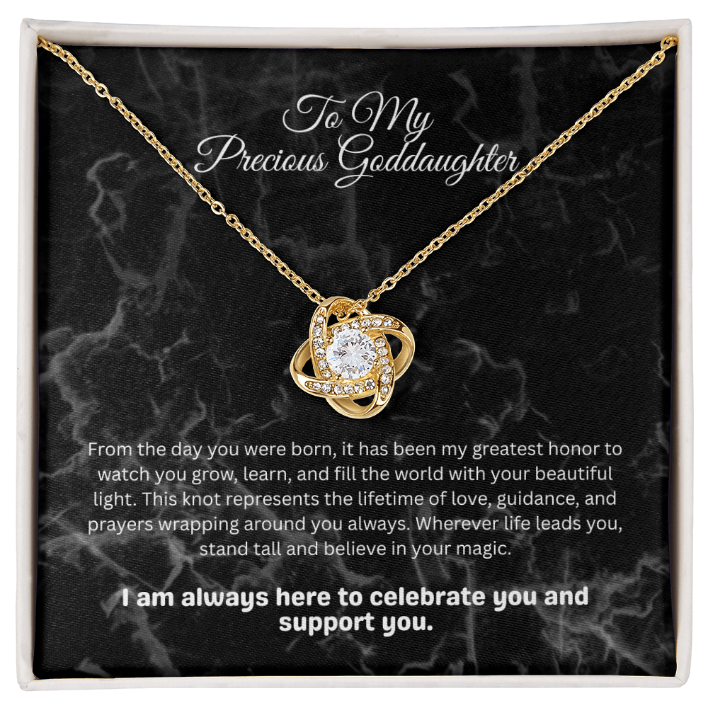 The "Endless Blessing" Interlocking Knot Necklace for Goddaughter