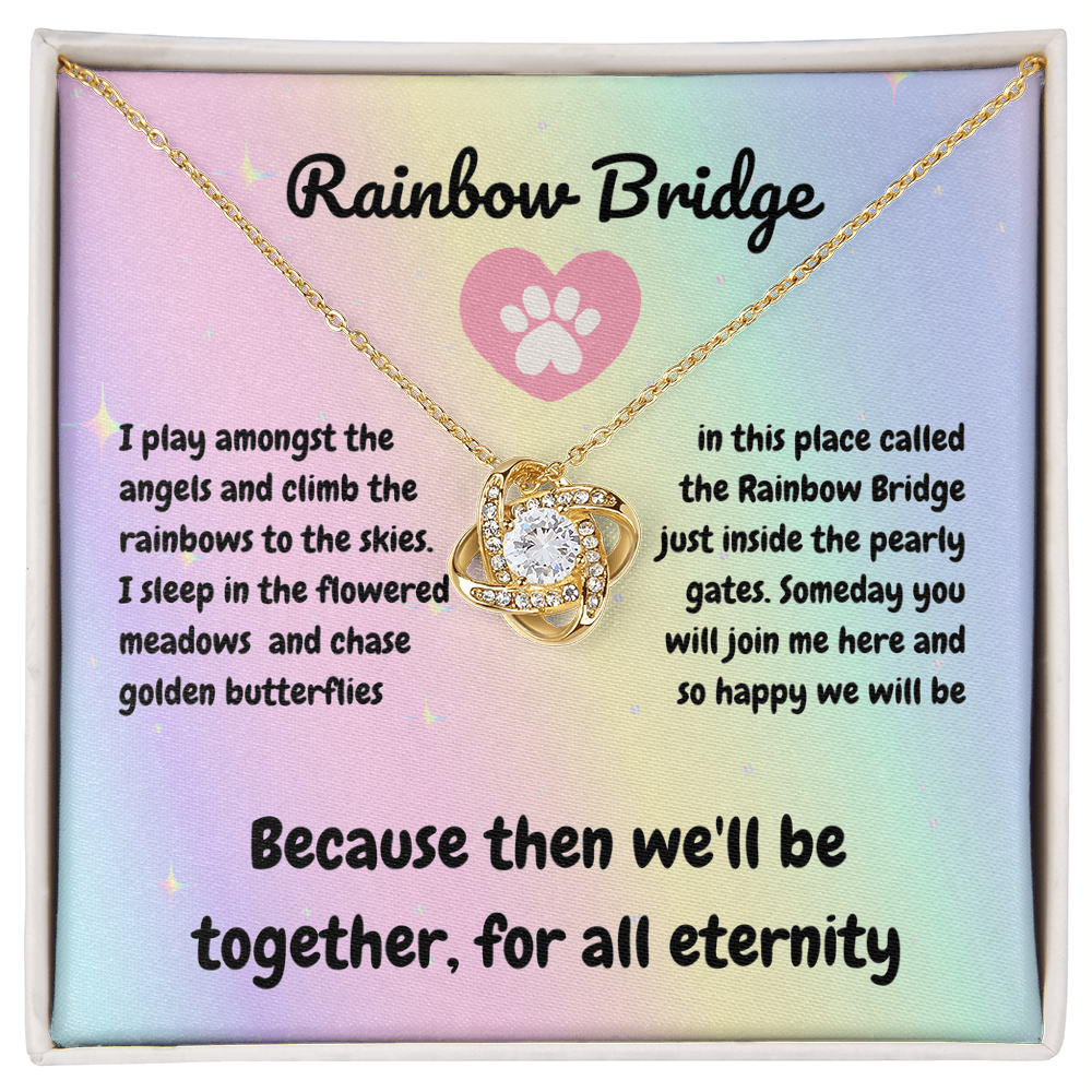 In memory - I play amongst - Love Knot Necklace