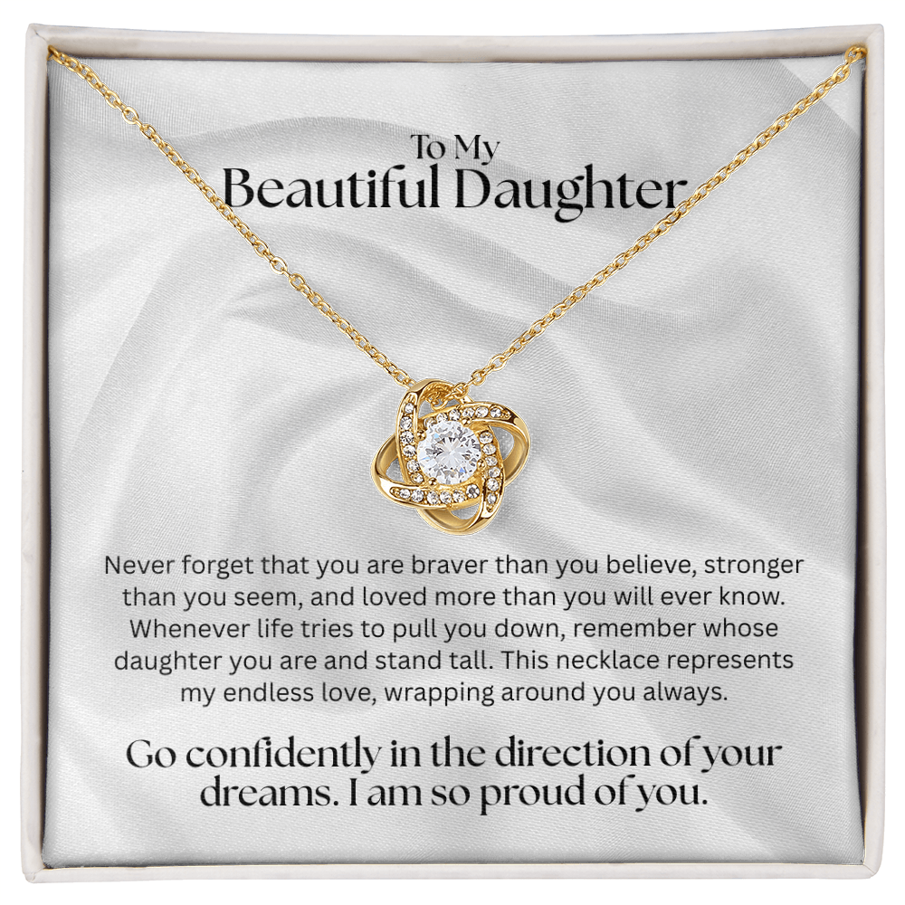 The "Endless Love" Interlocking Knot Necklace for Daughter