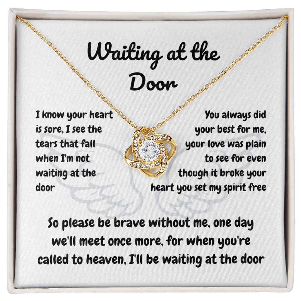 In memory - I know your heart - Love Knot Necklace
