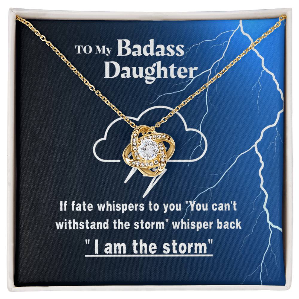 daughter - If fate whispers - Love Knot Necklace