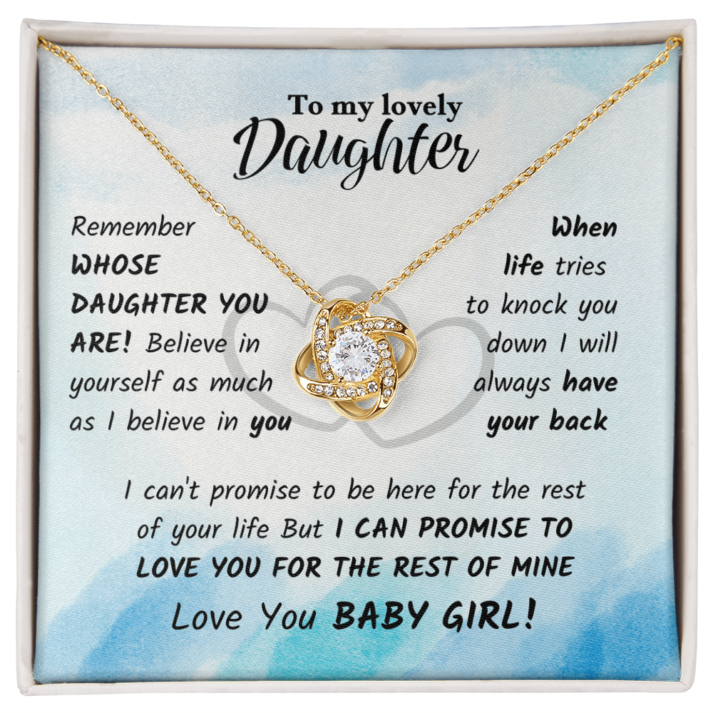 daughter - Remember - Love Knot Necklace