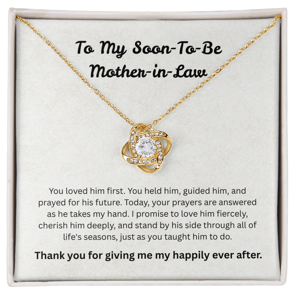 The "Emotional Keepsake" Love Knot Necklace for Future Mother-in-Law