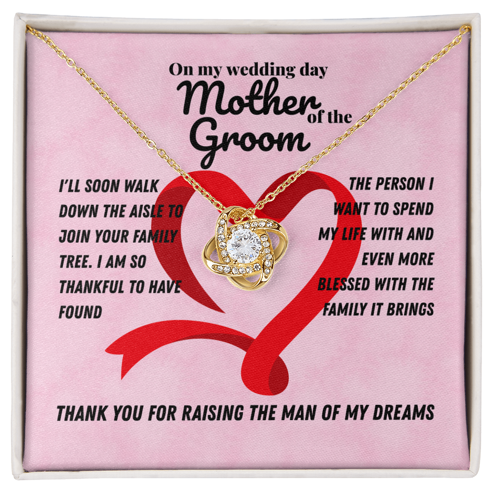 Mother in law - I'll soon walk - Love Knot Necklace