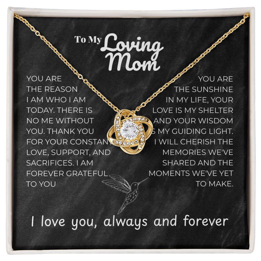 Mom - YOU ARE - Love Knot Necklace