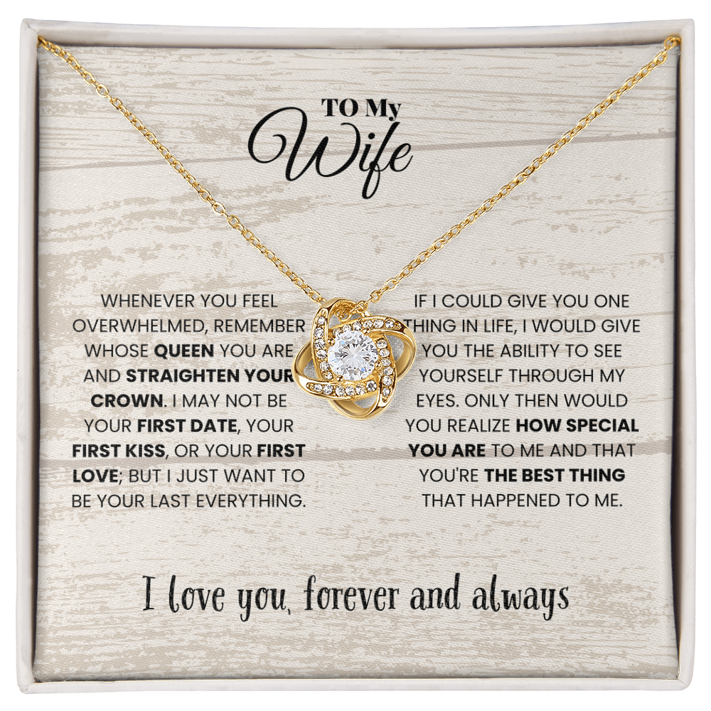 Wife - WHENEVER YOU FEEL - Love Knot Necklace