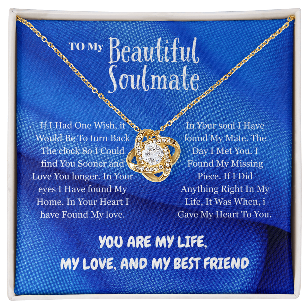 Soulmate - If I had - Love Knot Necklace