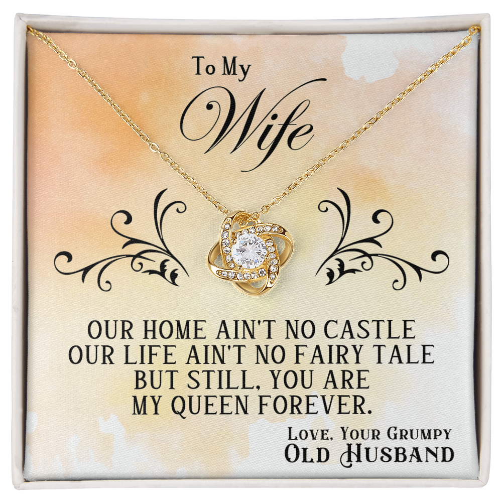 Wife - OUR HOME - Love Knot Necklace