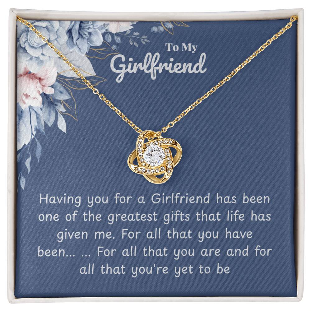 Girlfriend - Having you - Love Knot Necklace
