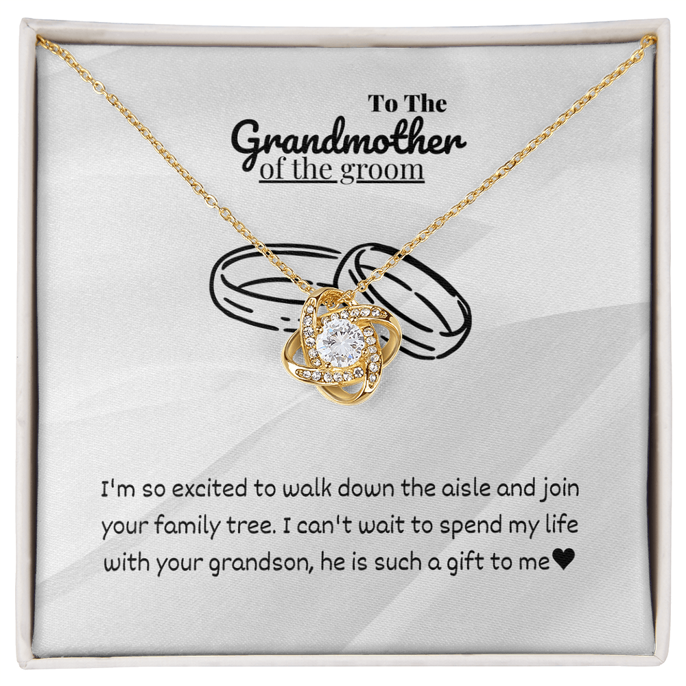 Grandmother - I'm so excited - Love Knot Necklace