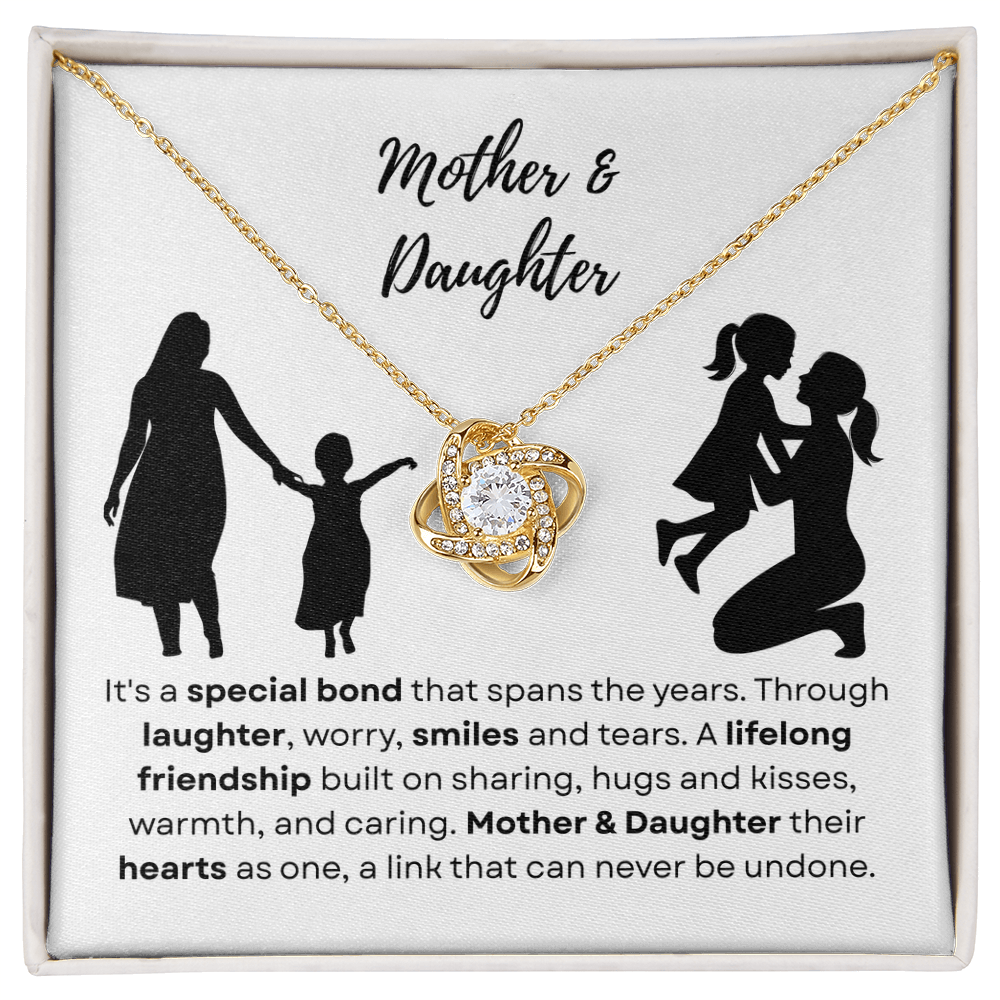Mother & Daughter - A special bond - Love Knot Necklace