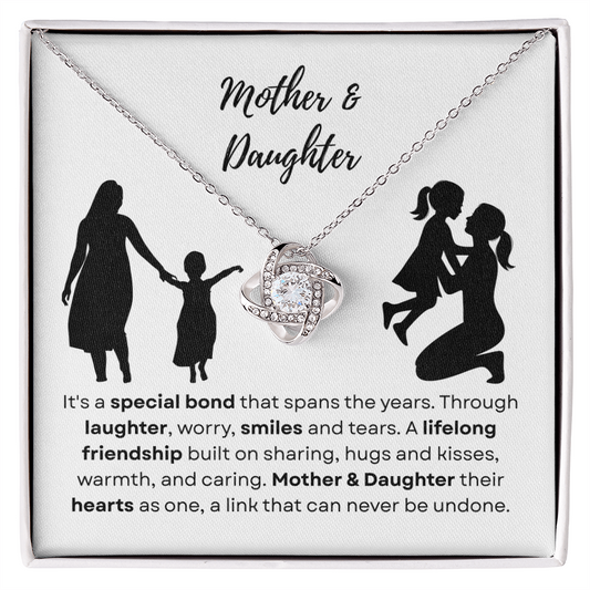 Mother & Daughter - A special bond - Love Knot Necklace