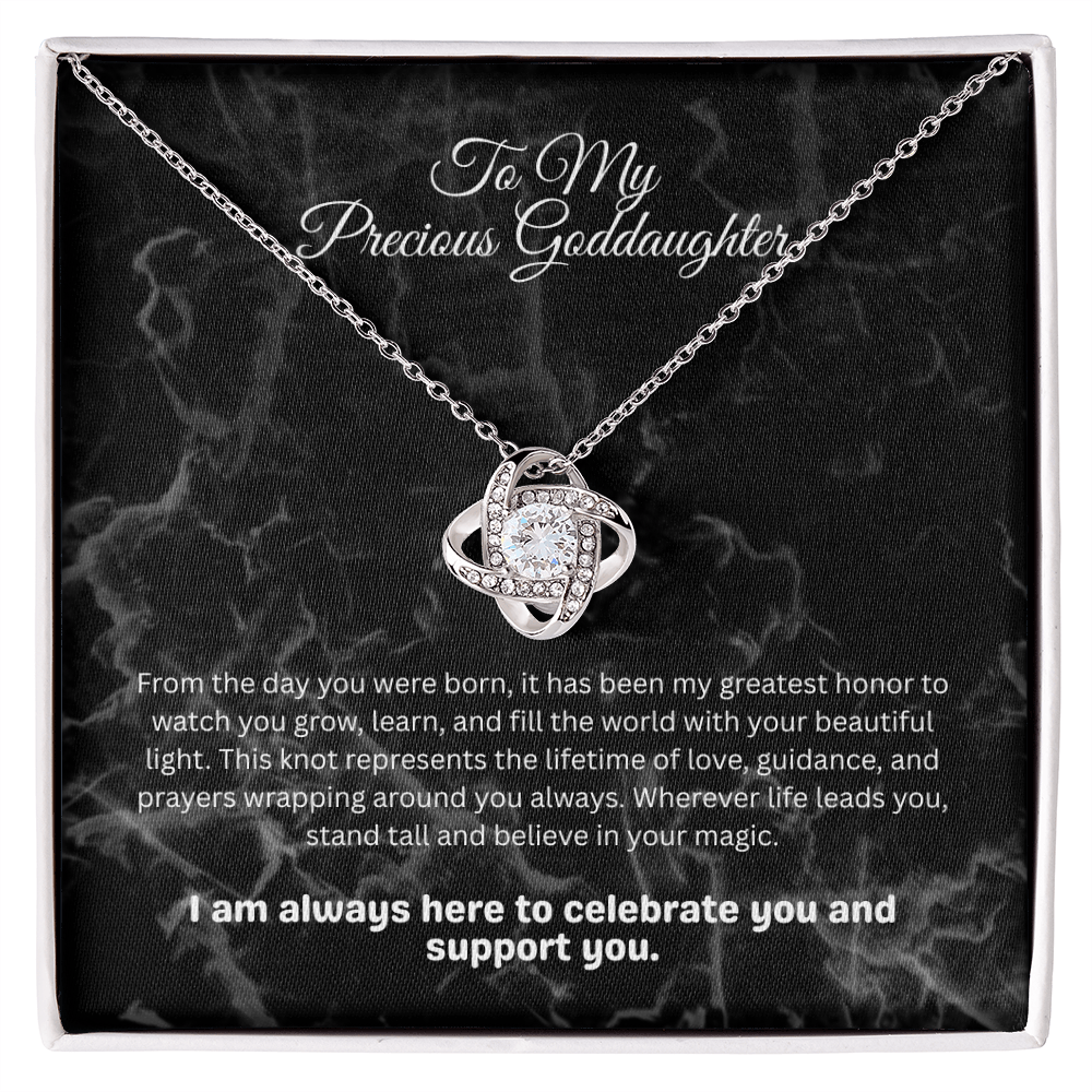 The "Endless Blessing" Interlocking Knot Necklace for Goddaughter