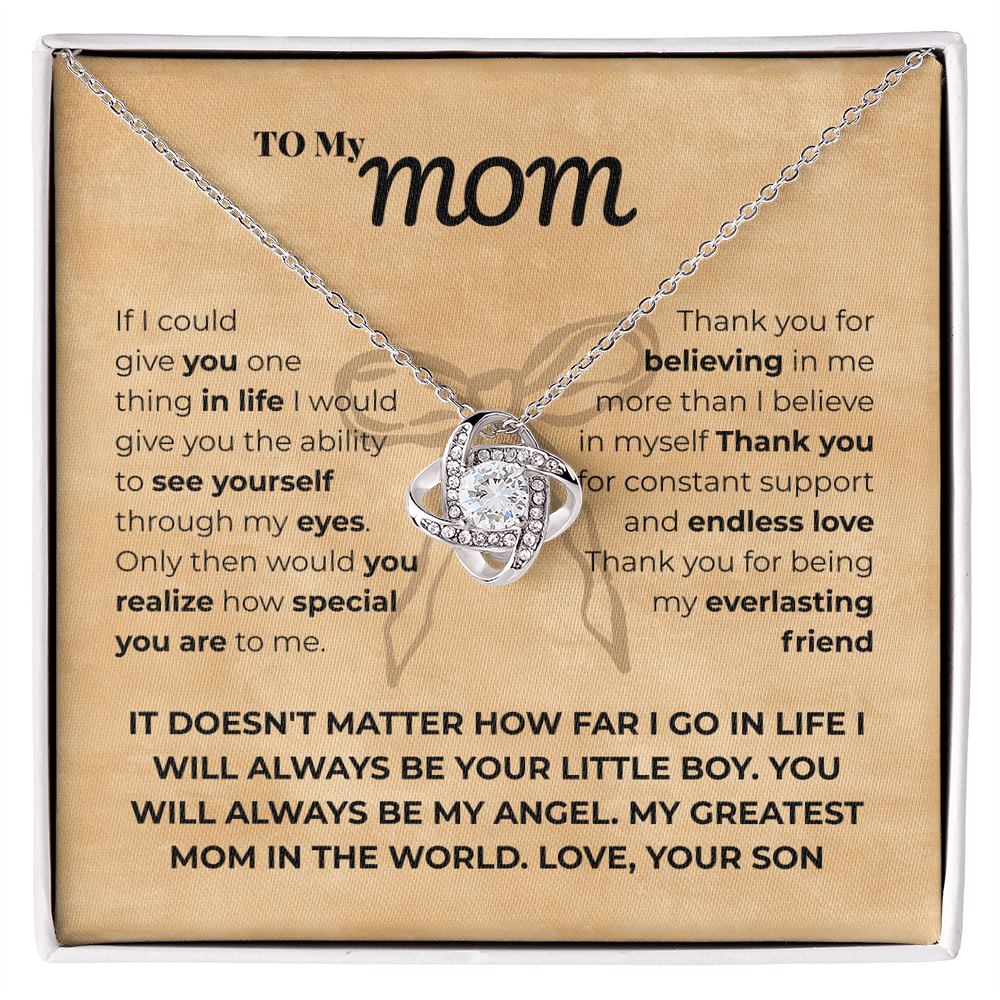 Mom - If I could - Love Knot Necklace