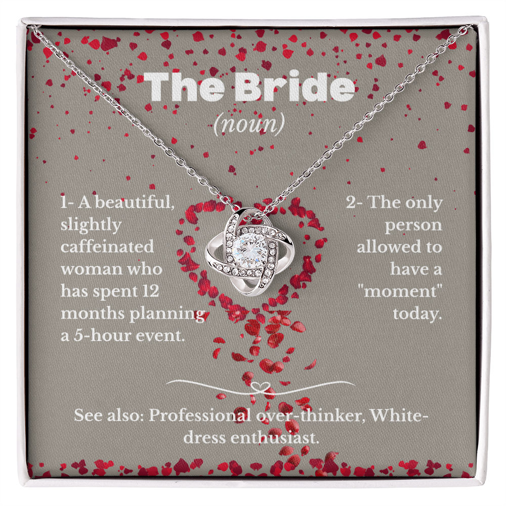 The Bride - White dress enthusiast - Love Knot Necklace