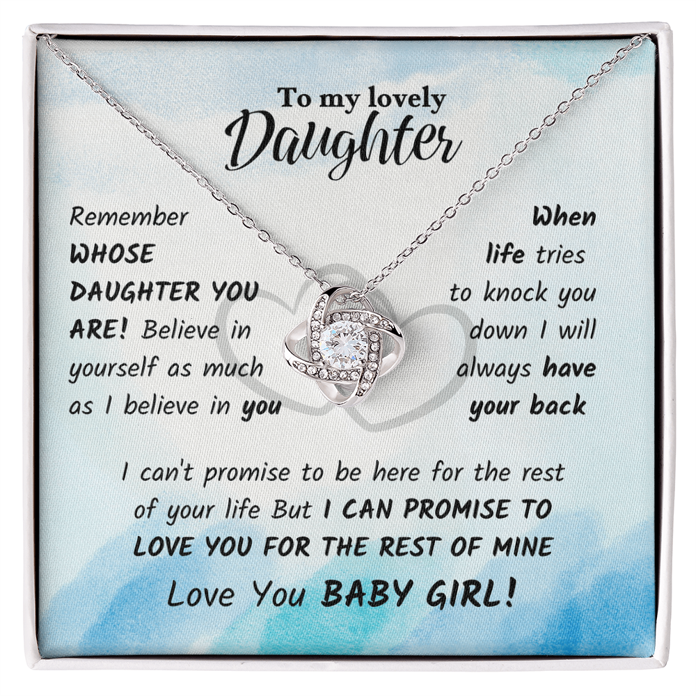 daughter - Remember - Love Knot Necklace