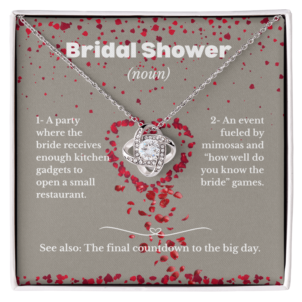Bridal Shower - Definition - Love Knot Necklace