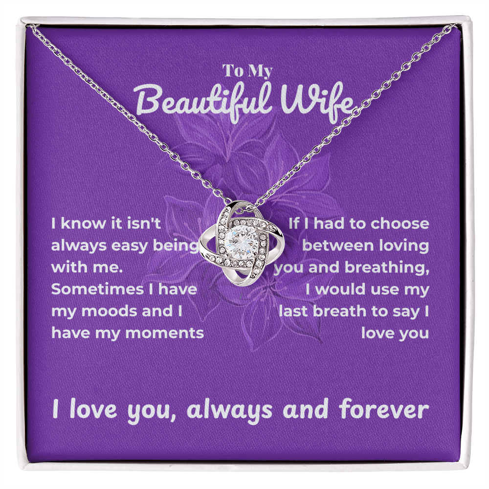 Wife - I know - Love Knot Necklace
