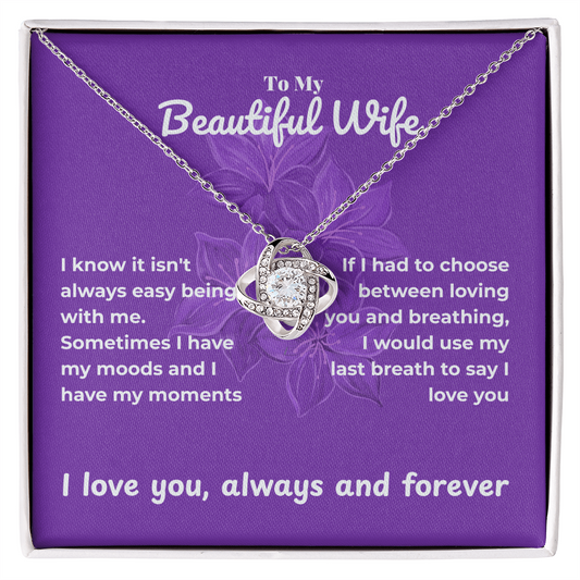 Wife - I know - Love Knot Necklace