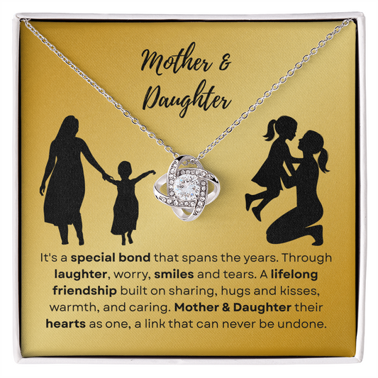 mother daughter - It's a special bond - Love Knot Necklace