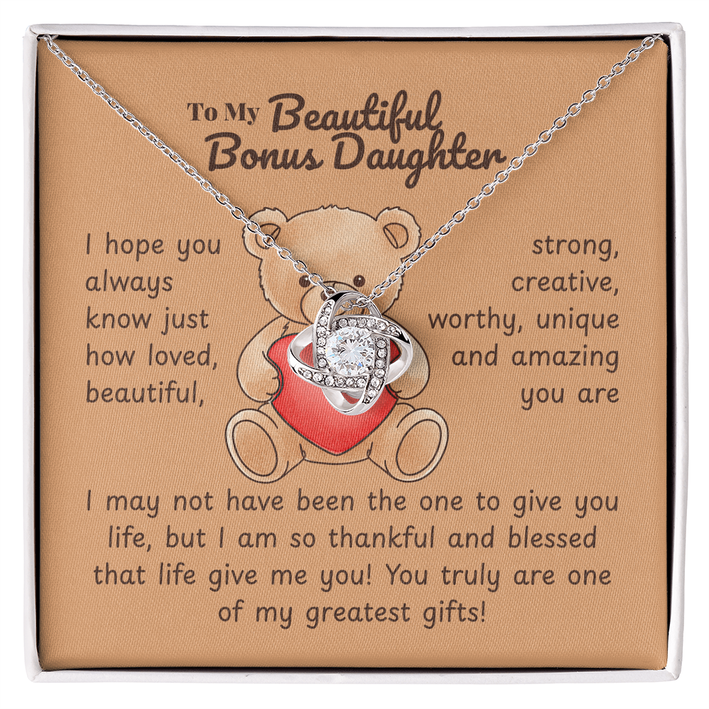 Step daughter - I hope - Love Knot Necklace